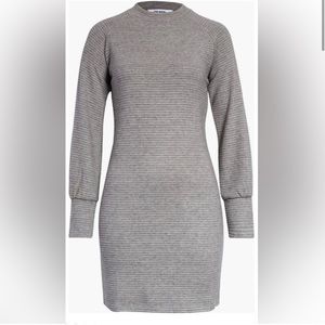 Steve Madden Gray Grey Mock Neck Crissy Long Sleeve sweater knit Dress